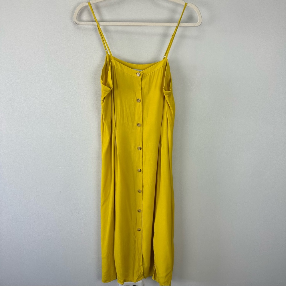 & Other Stories Button Front Dual Slit Cami Dress